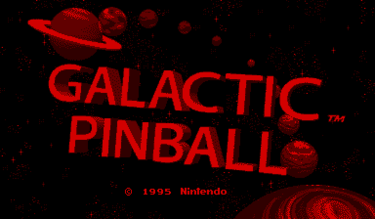 Galactic Pinball (Japan, USA)